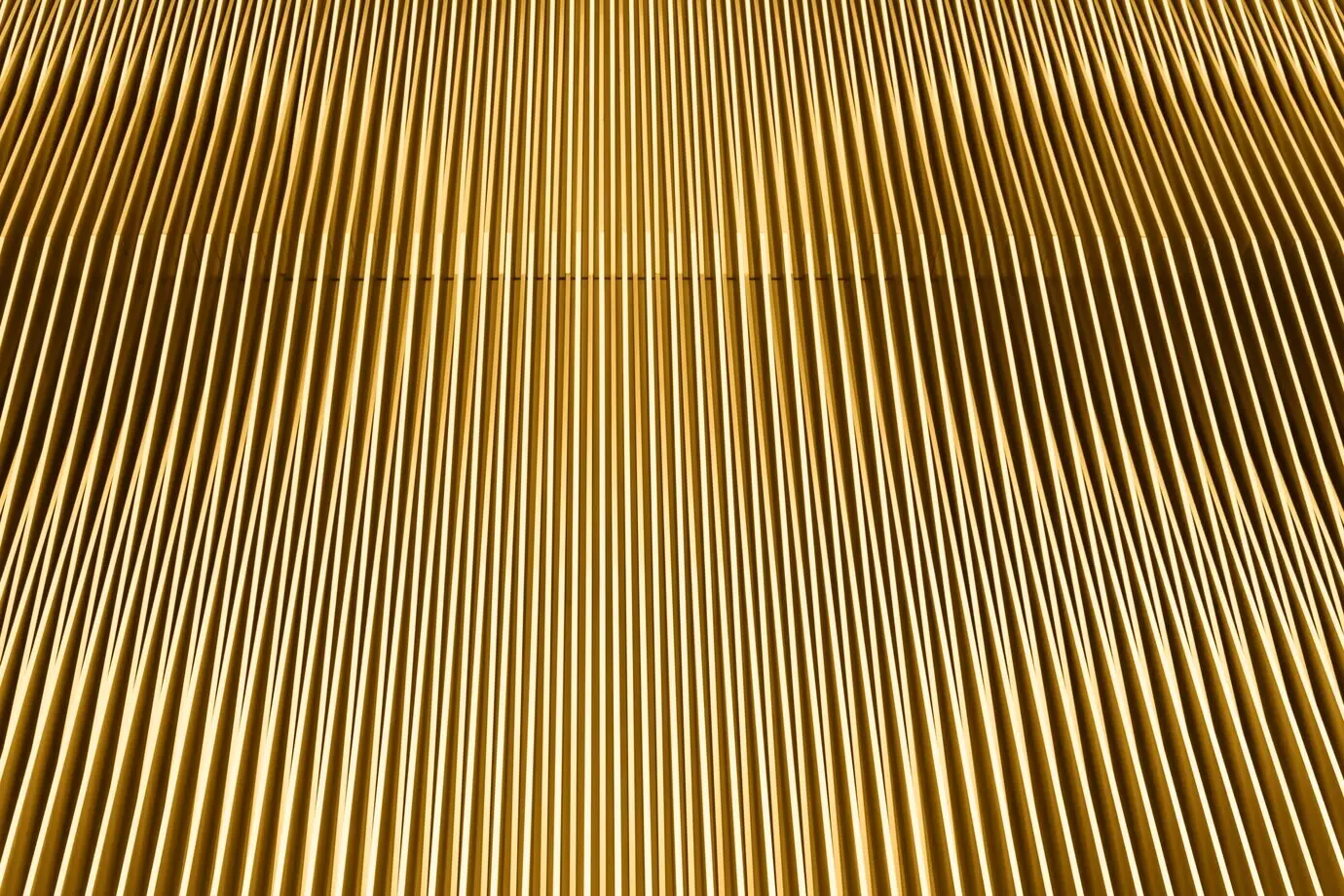 Yellow contemporary architecture with lines